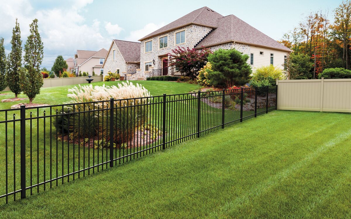 Amethyst Home Series - Fence Panel - 5' x 6'-Aluminum Fence Panels-ActiveYards-Black-FenceCenter