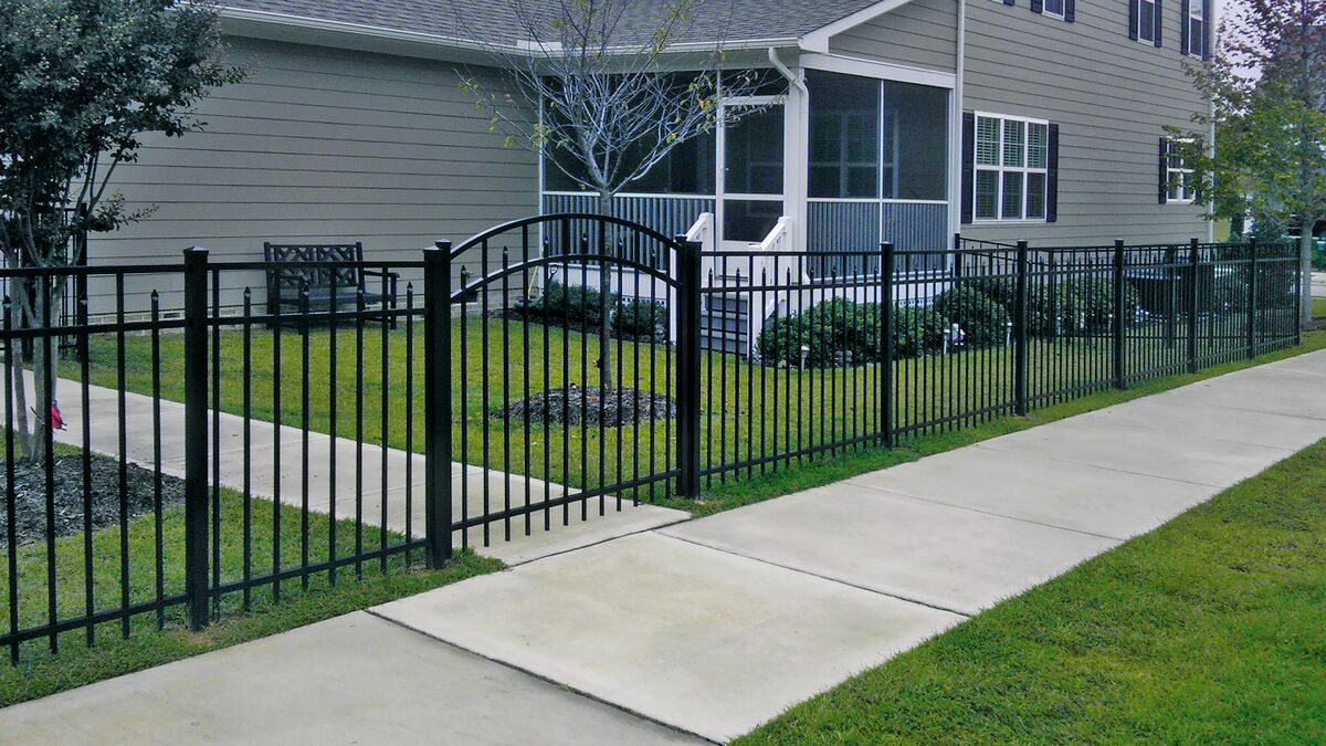 Amethyst Home Series - Fence Panel - 5' x 6'-Aluminum Fence Panels-ActiveYards-Black-FenceCenter