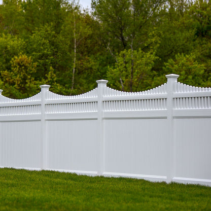 Aspen Haven Series - Fence Panel - 6' x 8'-Vinyl Fence Panels-ActiveYards-White-FenceCenter