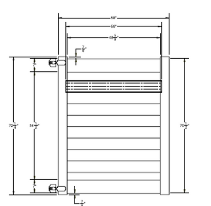 Hemlock - Fence Panel - 6' x 8'