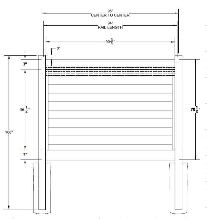 Hemlock - Fence Panel - 6' x 8'
