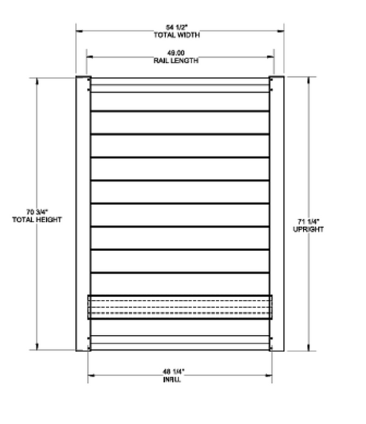 Sequoia Drive Gate - 6' x 54-1/2"