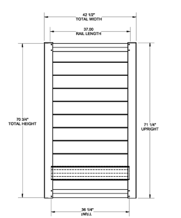 Sequoia Walk Gate - 6' x 42-1/2"