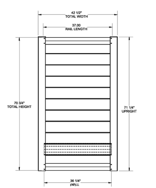 Sequoia Walk Gate - 6' x 42-1/2"