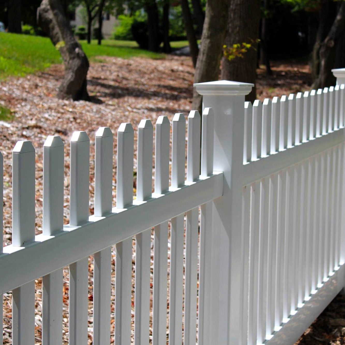 Silverbell Haven Series - Fence Panel - 4' x 8'-Vinyl Fence Panels-ActiveYards-White-FenceCenter