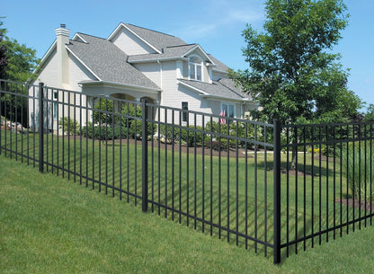 Granite Home Series - Fence Panel - 5' x 6'-Aluminum Fence Panels-ActiveYards-Black-FenceCenter