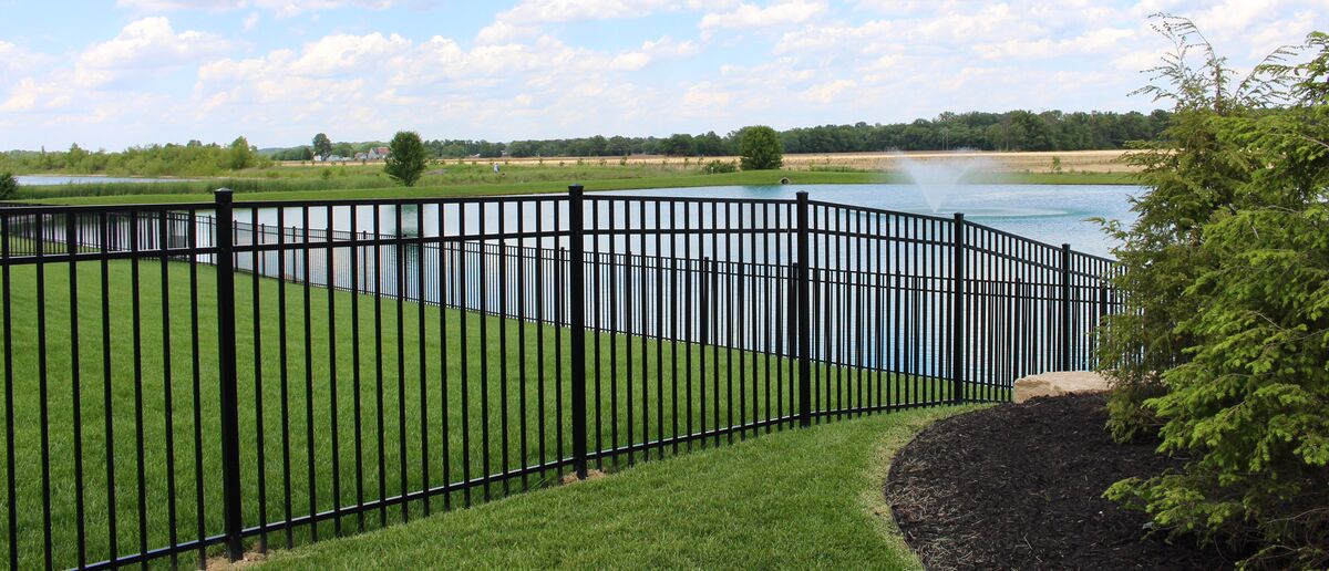 Granite Home Series - Fence Panel - 5' x 6'-Aluminum Fence Panels-ActiveYards-Black-FenceCenter