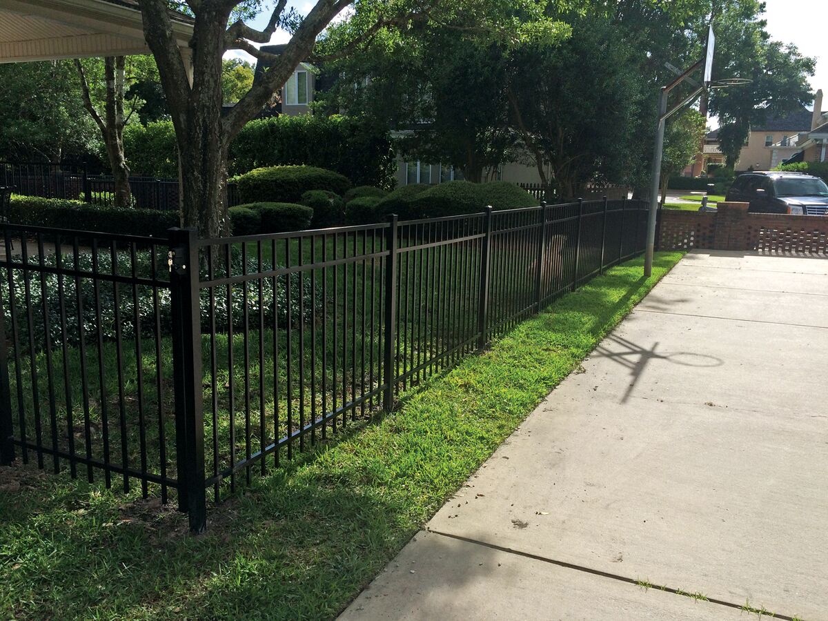 Granite Home Series - Fence Panel - 5' x 6'-Aluminum Fence Panels-ActiveYards-Black-FenceCenter